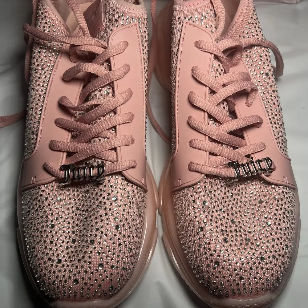 JUICY COUTURE Women's Adana Sneakers WJ03841W Color Blush-Q Size 10 Very Clean! - Picture 7 of 10